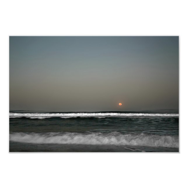 Foto Lua Sobre Ondas (Frente)