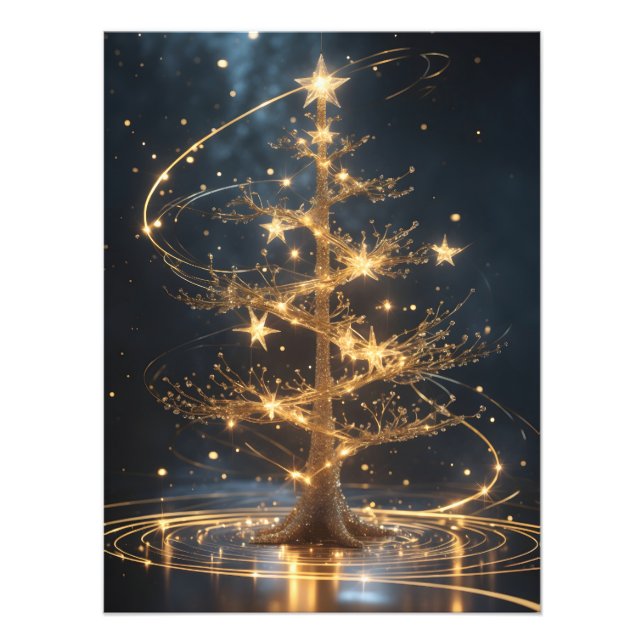 Foto Lumina Arbor – Ethereal Golden Tree Poster (Frente)