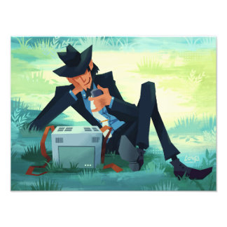 Foto Lupin III the third lounging jigen print