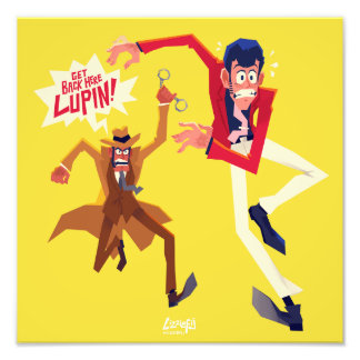 Foto Lupin III the third Zenigata chase print