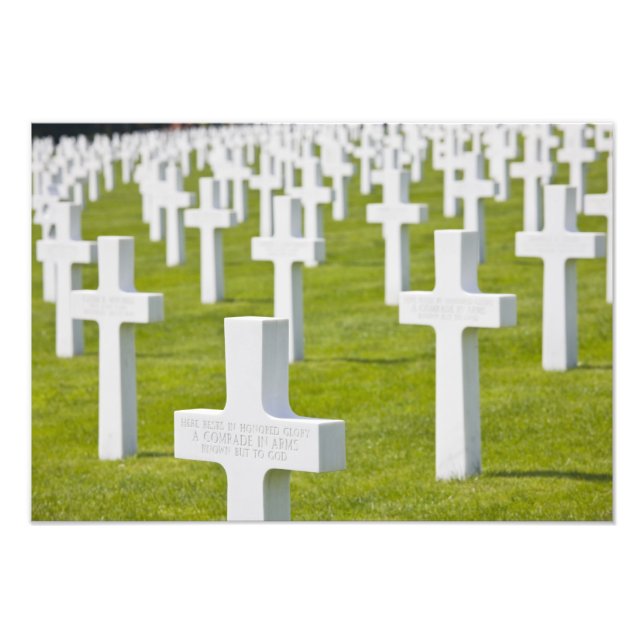 Foto Luxemburgo, Hamm. Cemitério Militar dos EUA (Frente)