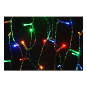 Foto Luzes de Natal coloridas