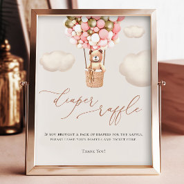 Foto Luzes Douradas cor-de-rosa Balões de Urso Fralda S