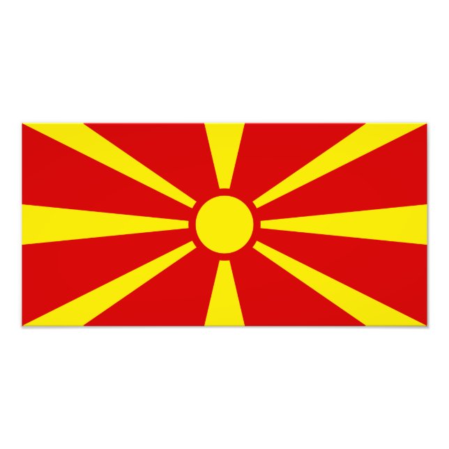 Foto Macedônia - Bandeira Macedônia (Frente)