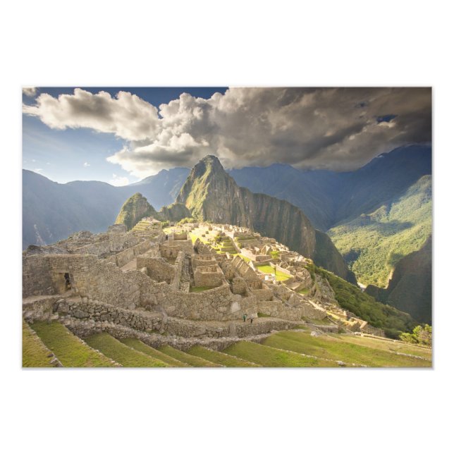 Foto Machu Picchu, ruínas antigas, UNESCO mundo 2 (Frente)