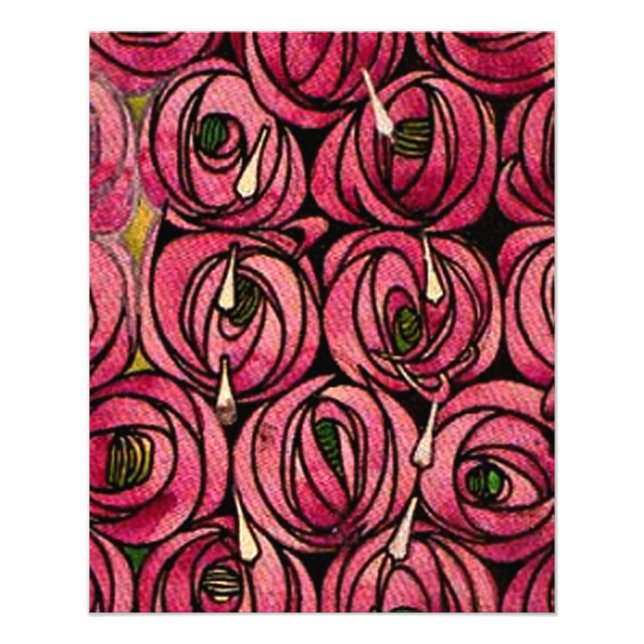 Foto Mackintosh - Rosas, pintura de arte (Frente)