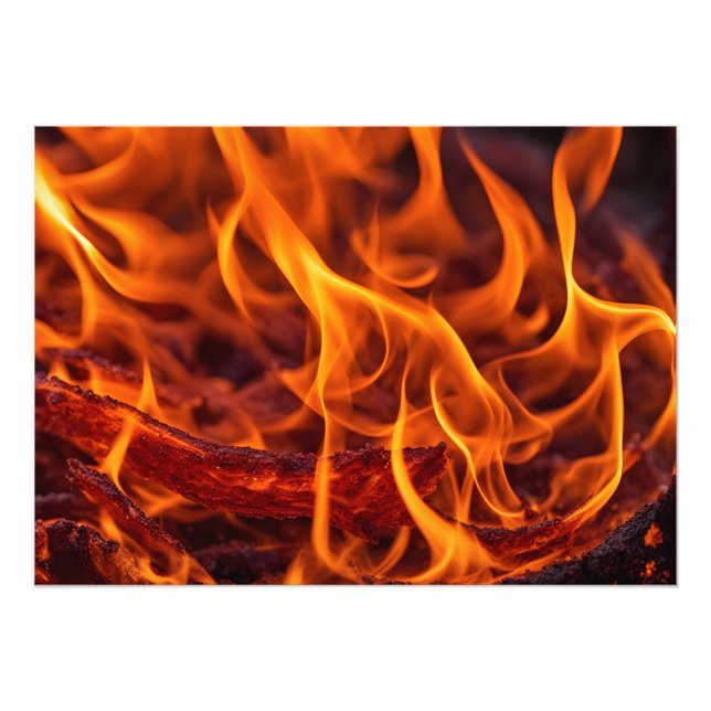 Foto Macro de chama de incêndio (Frente)