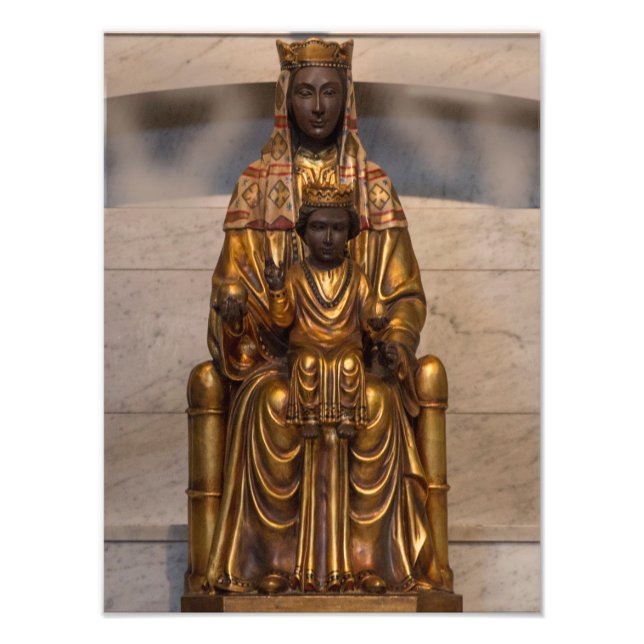 Foto Madona de Montserrat Black Madonna Virgem Maria (Frente)
