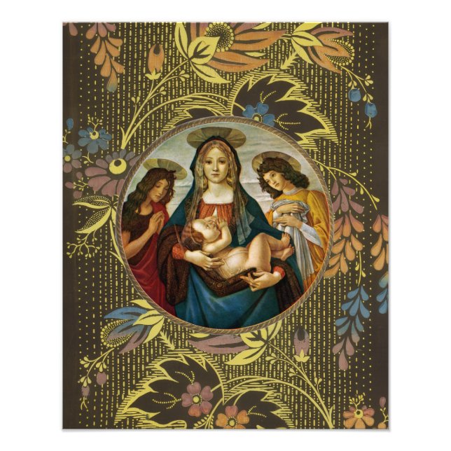 Foto Madona e Menino de Botticelli (Frente)