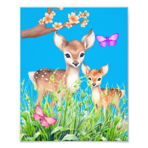 Foto Mãe e Bebê Deer