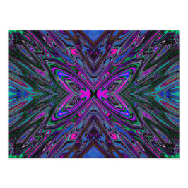 Foto Magenta Trippy, borboleta Abstrato azul e verde