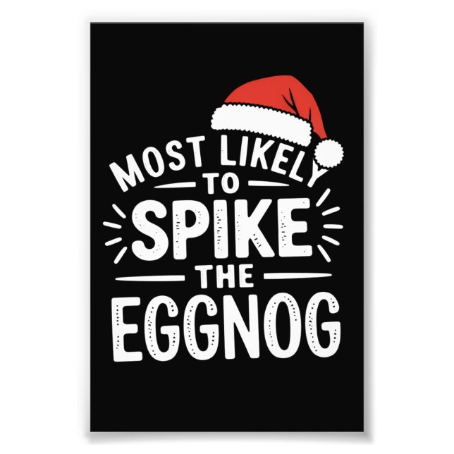 Foto Mais Propenso a Adulterar o Eggnog de Natal Corres (Frente)