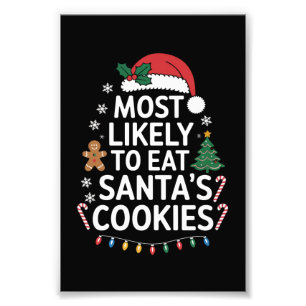 Foto Mais Propenso a Comer os Biscoitos do Papai Noel F