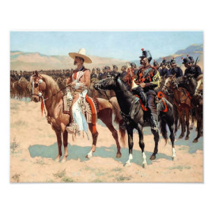 Foto Major mexicano por Frederic Remington (1889)