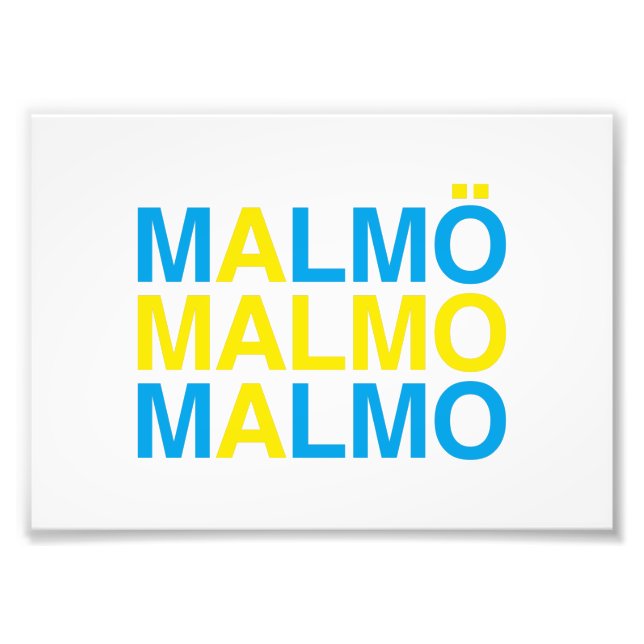 Foto MALMO Bandeira Sueca (Frente)