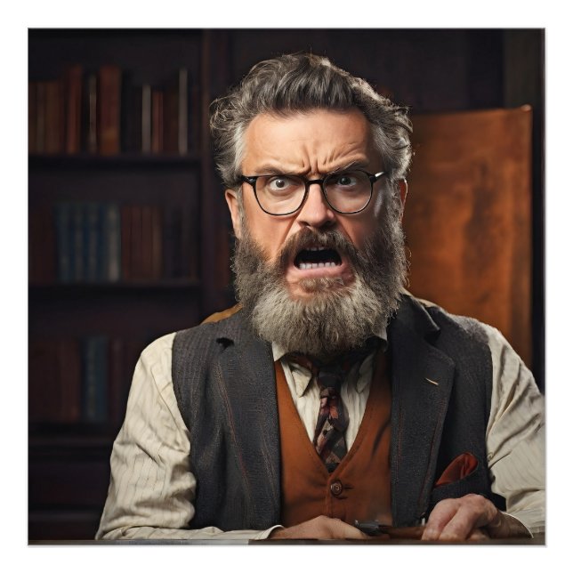 Foto Maluco professor com barba (Frente)