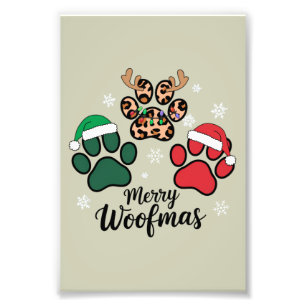 Foto Mamãe Cachorro Natal Feliz Woofmas Amante de Cacho