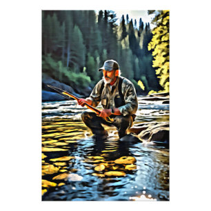 Foto *~* Man Stream Nature AP49 Arte de Pesca