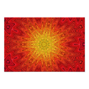 Foto Mandala alaranjada e amarela de