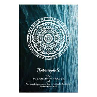 Foto Mandala Branca Deixe o mar te libertar
