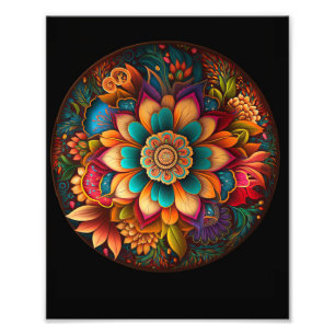 Foto Mandalas de flores tropicais