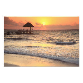 Foto Manhã Silenciosa nascer do sol sobre o mar Caribe