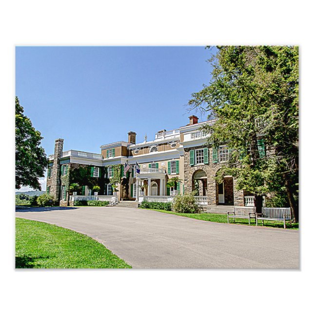 Foto Mansão do Presidente Franklin D. Roosevelt (FDR) (Frente)