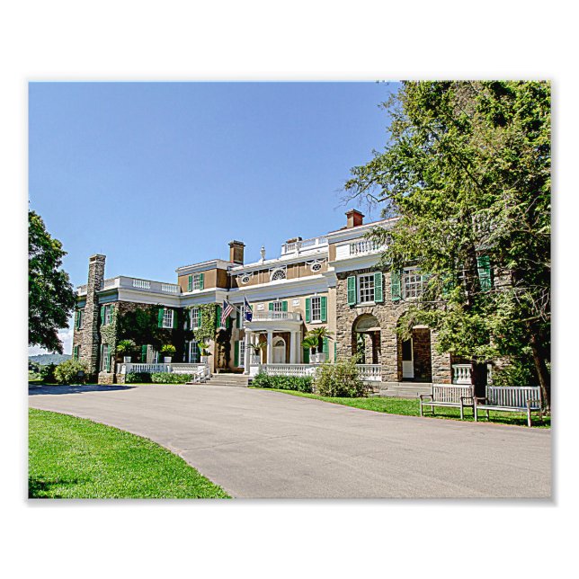 Foto Mansão do Presidente Franklin D. Roosevelt (FDR) (Frente)