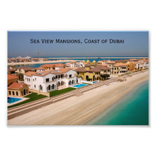 Foto Mansões dos bens imobiliários de Dubai, costa de