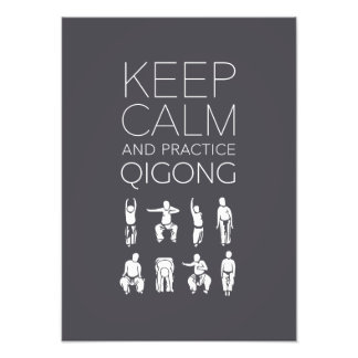 Foto Manter calma e praticar o Qigong
