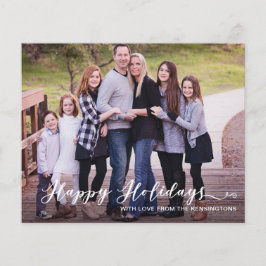 Foto manuscrita de feriados felizes modernos