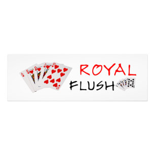 Foto Mãos Poker - Royal Flush