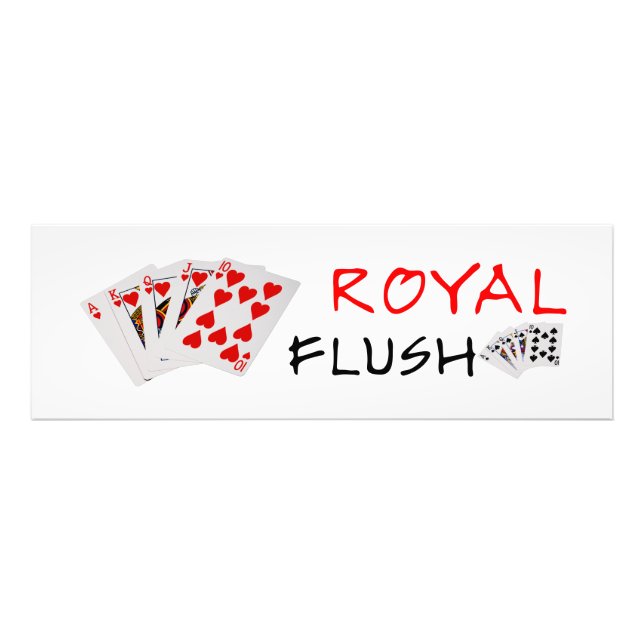 Foto Mãos Poker - Royal Flush (Frente)