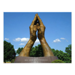 Foto Mãos Praying da universidade de Oral Roberts
