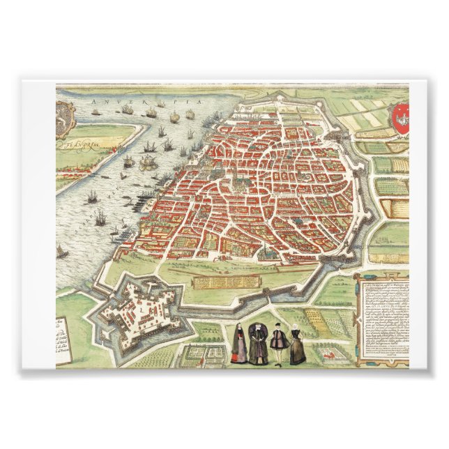 Foto Mapa antigo do plano de Paris-1272 (Frente)