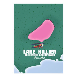 Foto Mapa australiano do Lago Hillier.