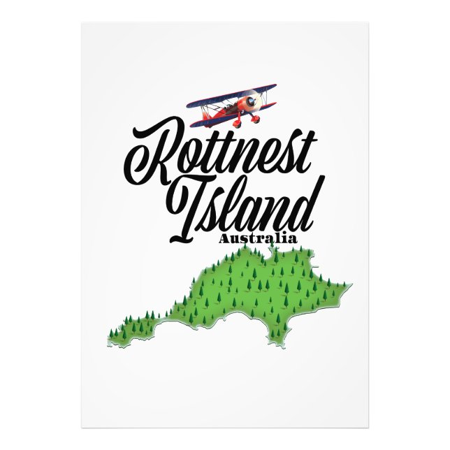 Foto Mapa da Austrália em Rottnest Island (Frente)