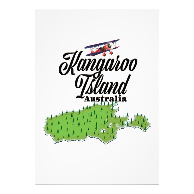 Foto Mapa da Austrália na Ilha de Kangaroo (Frente)