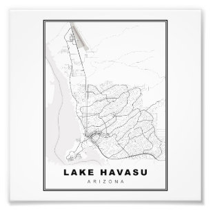 Foto Mapa da Cidade do Lago Havasu