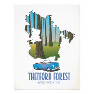 Foto Mapa da floresta de norfolk suffolk england