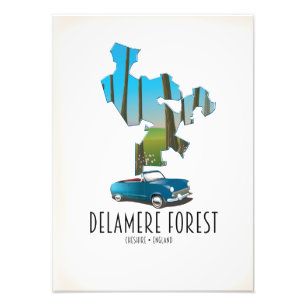 Foto Mapa da Floresta Delamere Cheshire Inglaterra