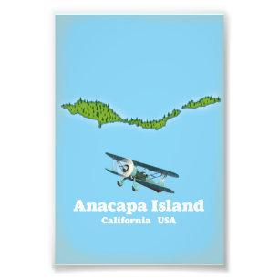 Foto Mapa da Ilha Anacapa Califórnia EUA