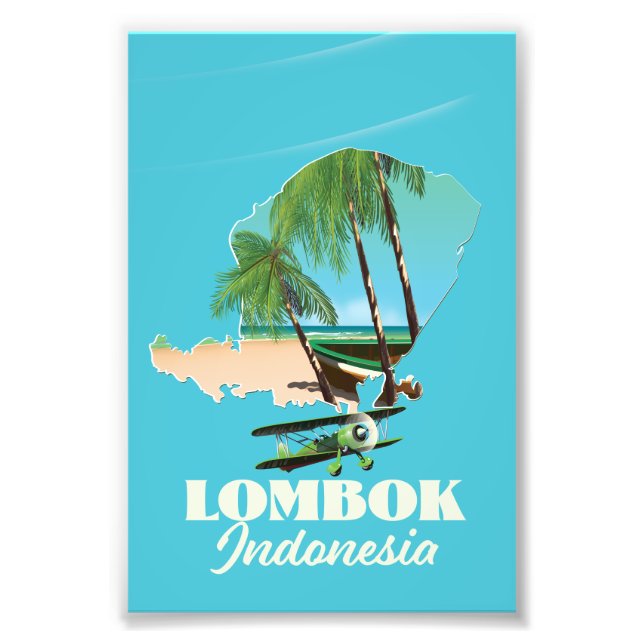 Foto Mapa da Indonésia Lombok (Frente)