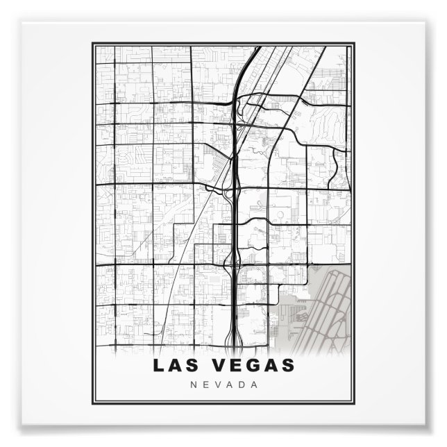 Foto Mapa da Las Vegas Strip (Frente)