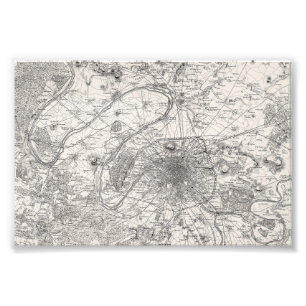 Foto Mapa de Paris capital da França