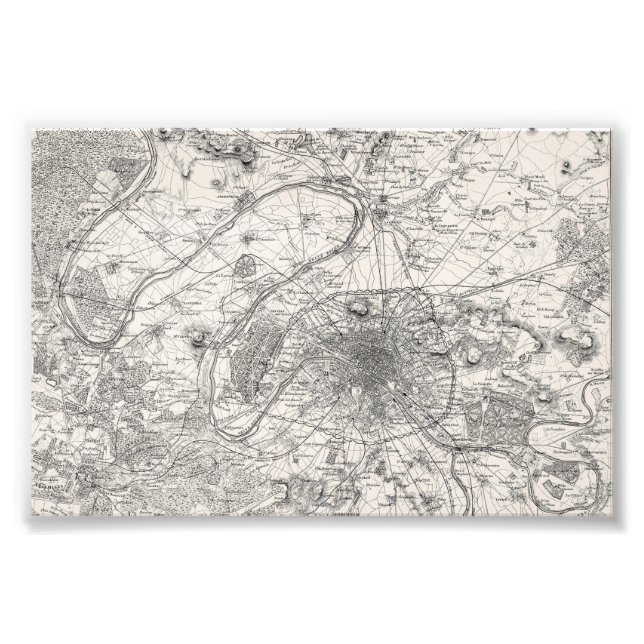 Foto Mapa de Paris capital da França (Frente)