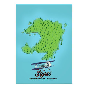 Foto Mapa de Styrsö Gotemburgo Suécia