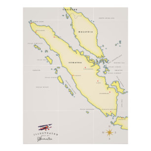 Foto Mapa de Sumatra
