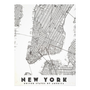 Foto Mapa de Viagem Antigo da Cidade de Nova York