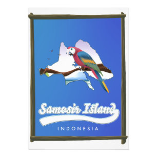 Foto Mapa de viagem da Ilha Samosir Indonésia